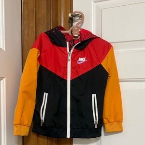Nike Kids Tri-Color Gold Jacket - Red, Black, Orange